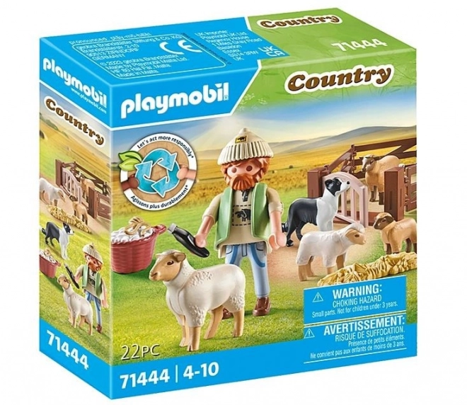 Country 71444 Sada figurek mladého ovčáka s ovcemi