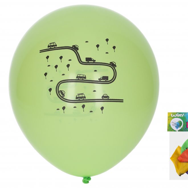 Balónek nafukovací doprava 30 cm - sada 5 kusů