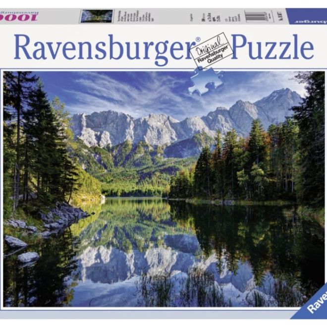 RAVENSBURGER Puzzle Jezero Eibsee, Zugspitze 1000 dílků