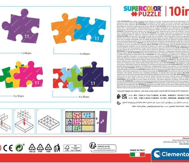 CLEMENTONI Puzzle Prasátko Peppa 10v1