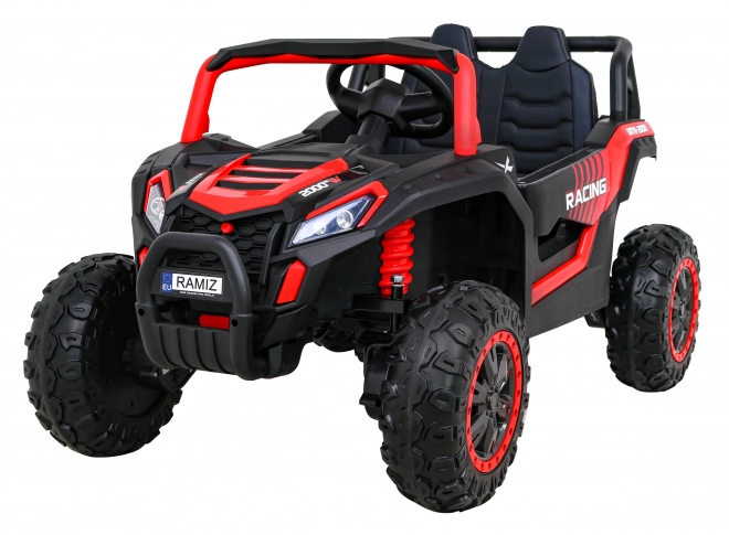 Buggy UTV 2000M Závodní auto na baterie Červené + MP3 zvuky Světla + dálkové ovládání + pomalý start