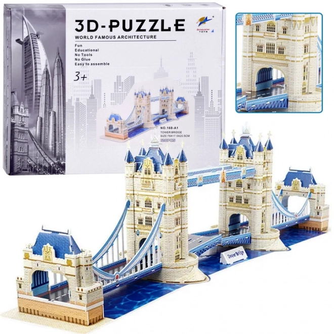 3D Tower Bridge 120dílné prostorové puzzle Londýn ZA5399