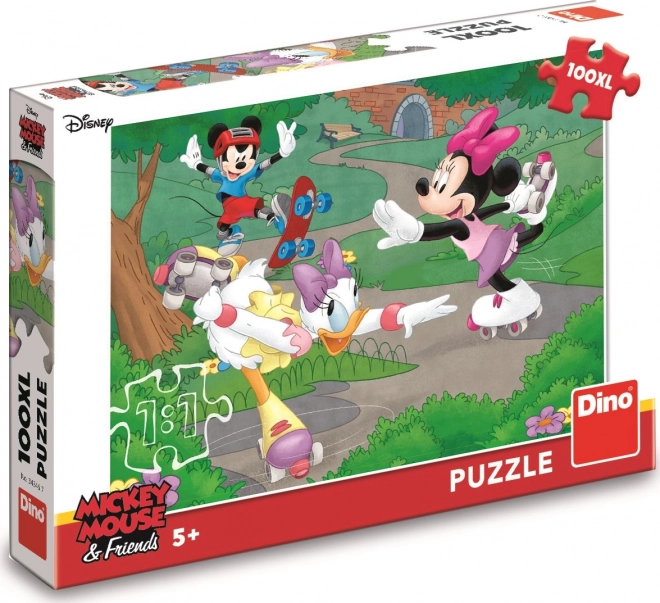 Puzzle Minnie sportuje 100 dílky XL