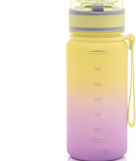 ASTRA Zdravá láhev na vodu Aqua Pure 400ml fialovo-žlutá