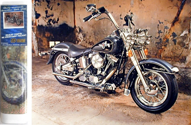 Sada na diamantové malování - motorka
