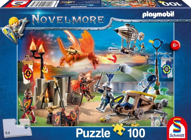 Puzzle Playmobil Novelmore: Kolbiště 100 dílků