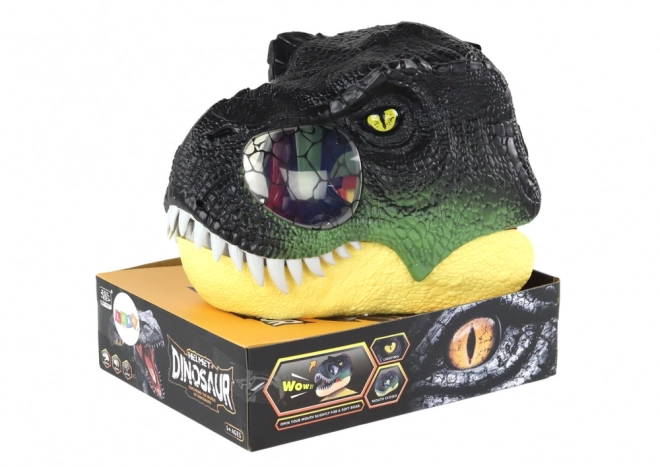 Maska dinosaura s nastavitelným páskem a světelnými a zvukovými efekty