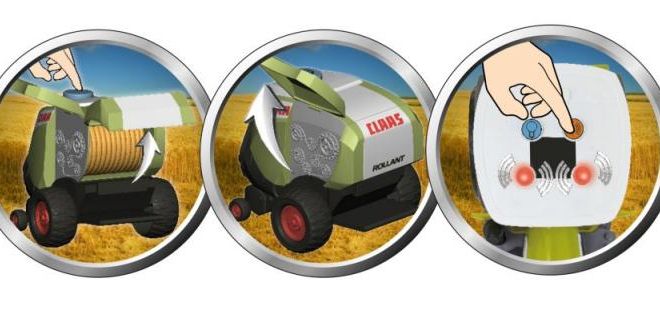 Traktor Claas Axion 870 + Lis na balíky 540