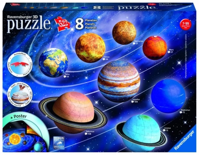 Ravensburger 3D puzzle sluneční soustava