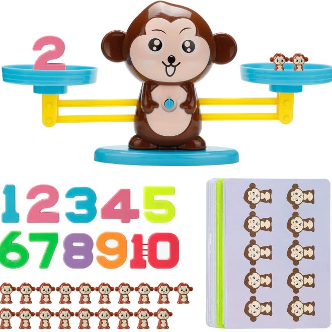 Páková váha se zvířátky – Opička