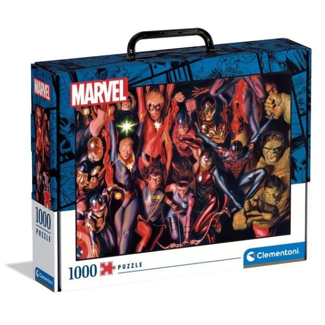 Puzzle 1000 prvků Kufřík Marvel