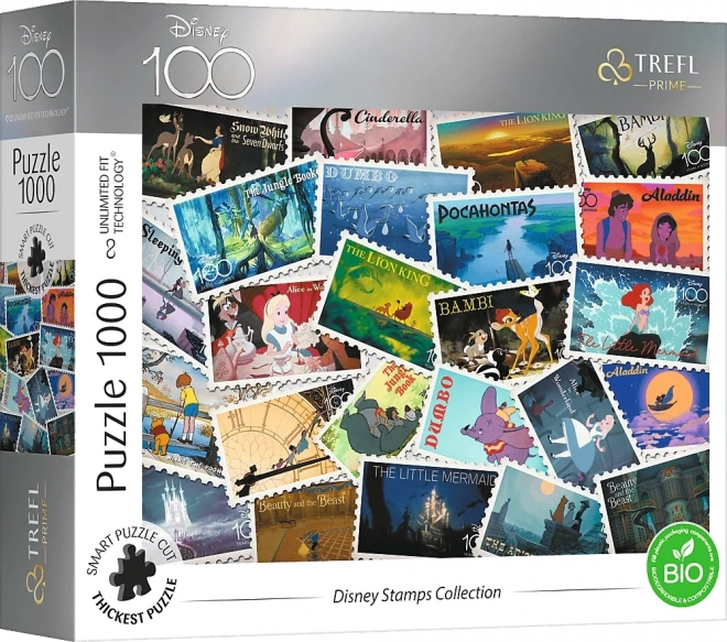 TREFL Puzzle UFT Disney 100 let: Poštovní známky 1000 dílků