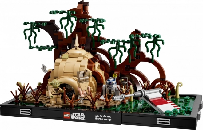 Jediský trénink na planetě Dagobah – LEGO Star Wars diorama