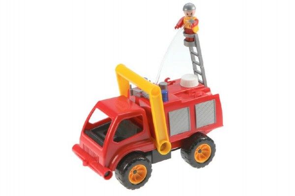 Stříkající hasičské auto s figurkou