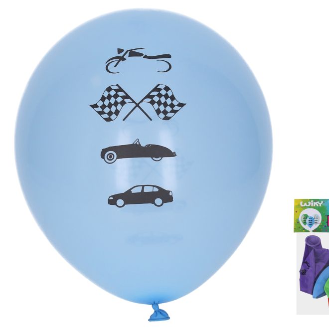 Balónek nafukovací autíčka 30 cm - 5 kusů