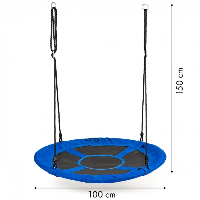 Zahradní houpačka Čapí hnízdo 100cm ECOTOYS Blue