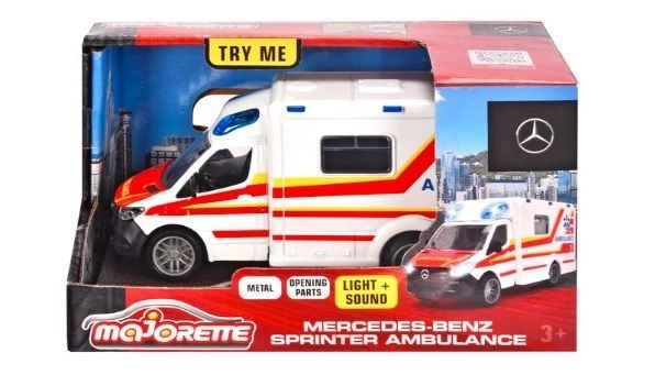 Majorette Grand Mercedes ambulance 12,5 cm vozidlo