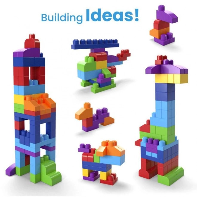 Mega Bloks First Builders Kostky v plastovém pytli 80 ks