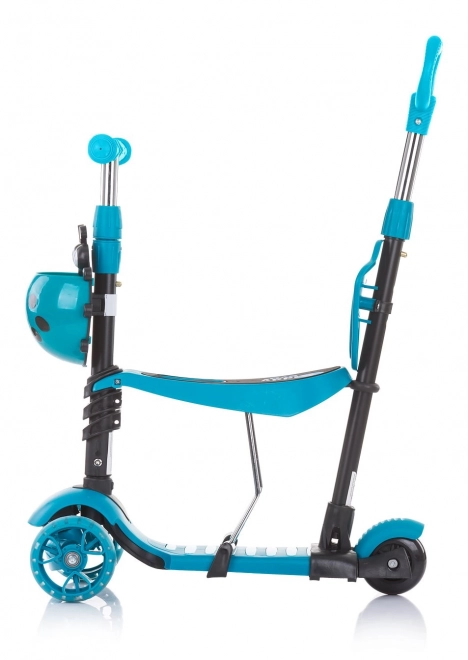 CHIPOLINO Koloběžka s vodící tyčí Kiddy Evo 3v1 – Ocean