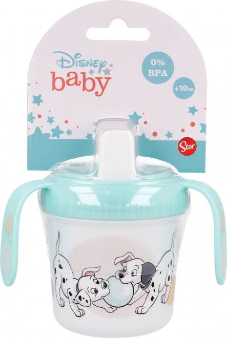 STOR Hrneček s oušky a pítkem 250ml 101 dalmatinů