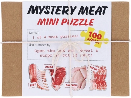 Mini puzzle překvapení Maso 100 dílků