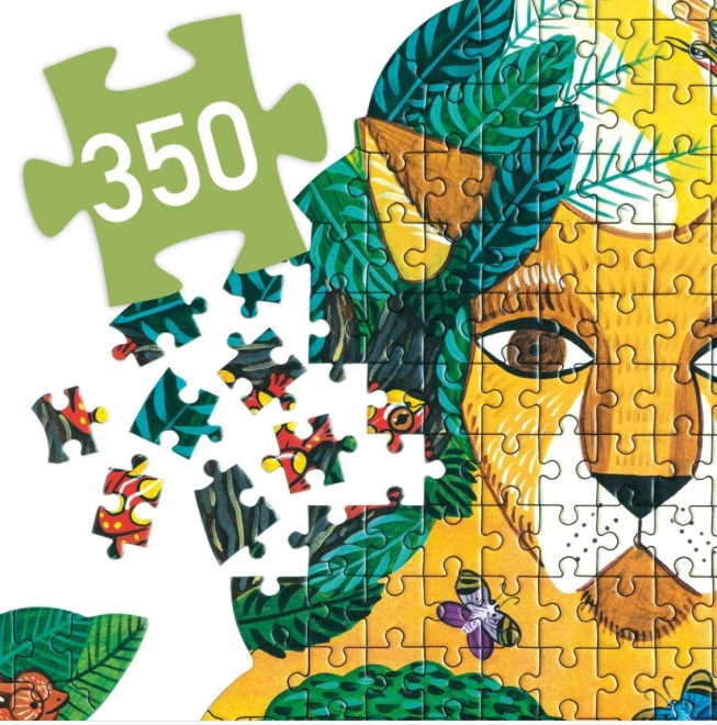 Obrysové puzzle lev 350 dílků