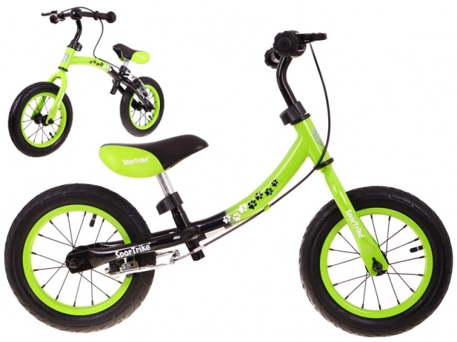 Dětské krosové kolo Boomerang SporTrike Green Učíme se jezdit + variabilní uspořádání rámu