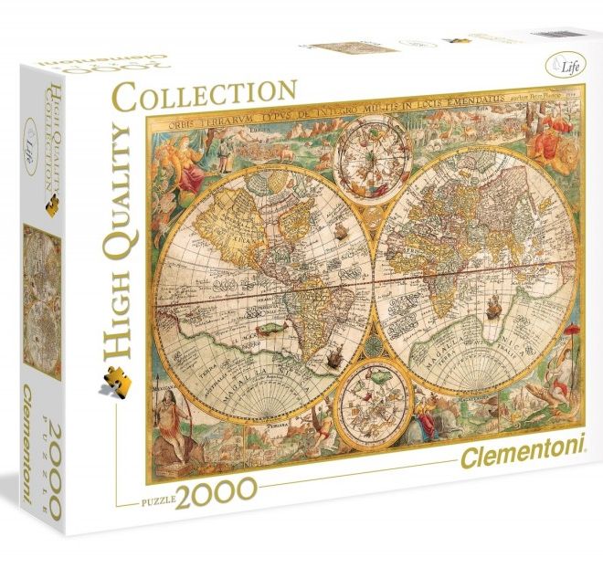 Puzzle 2000 dílků Mapa Antic
