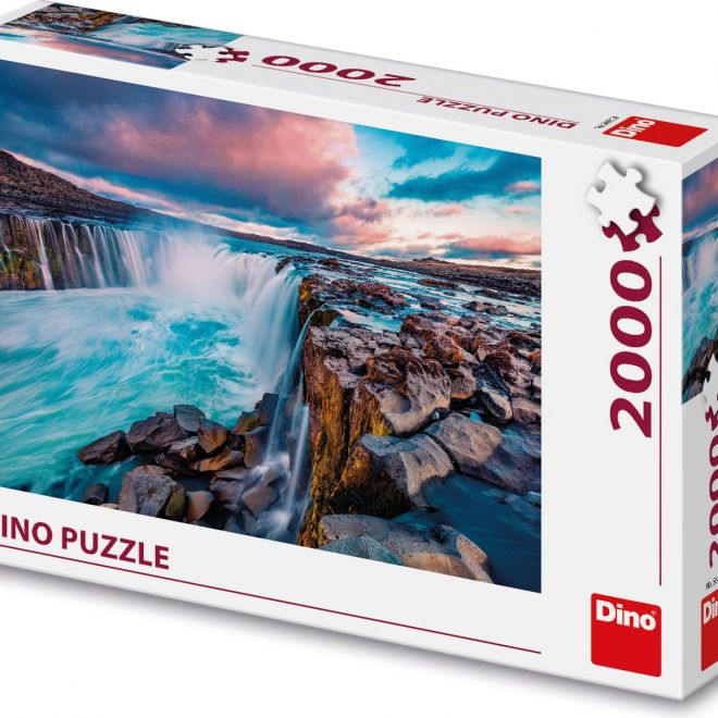 DINO Puzzle Vodopád Selfoss 2000 dílků
