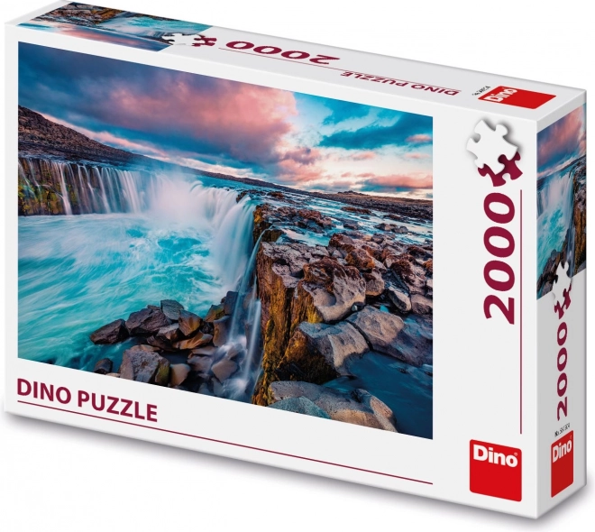 Vodopád Selfoss puzzle 2000 dílků