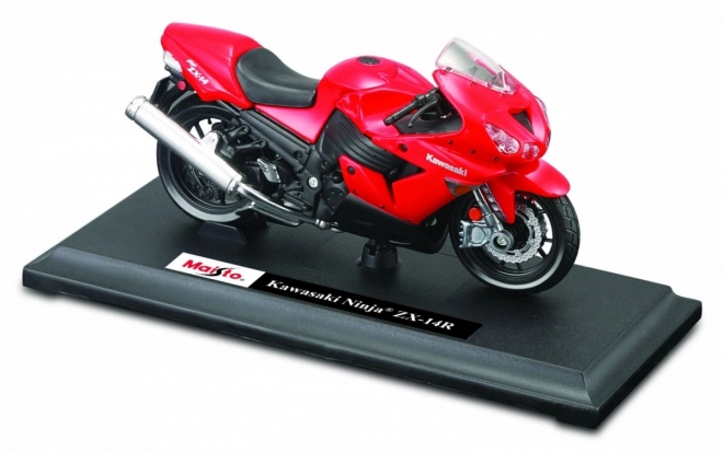 Model motocyklu Kawasaki Ninja ZX -14 se stojanem 1/18