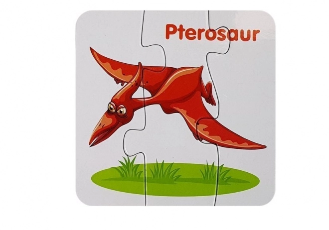 Vzdělávací puzzle Dinosauři Angličtina 10 Spojení