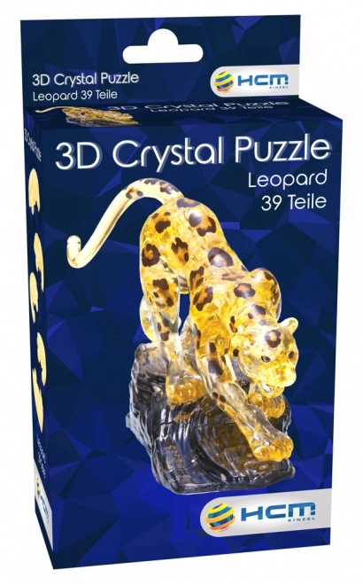 HCM KINZEL 3D Crystal puzzle Levhart 39 dílků