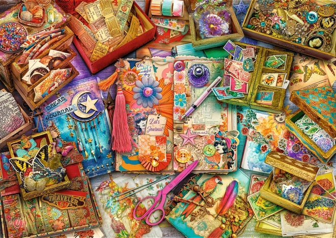 TREFL Puzzle Premium Plus Tea Time: Scrapbooking 1000 dílků