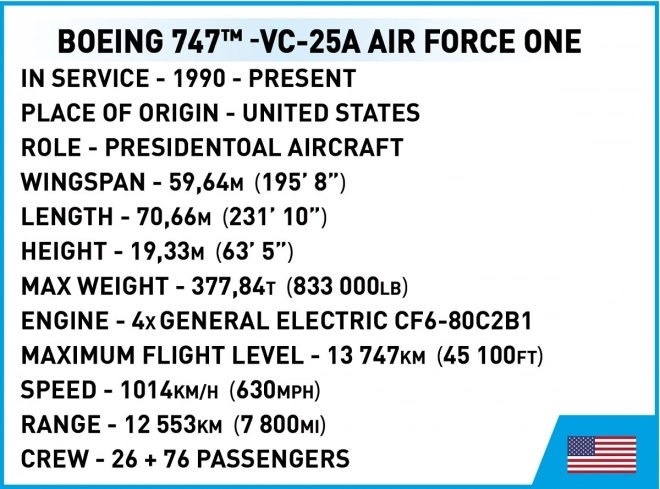 Cobi Boeing 747 Air Force One