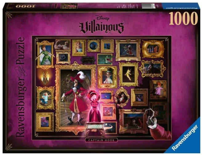 RAVENSBURGER Puzzle Disney Villainous: Kapitán Hook 1000 dílků