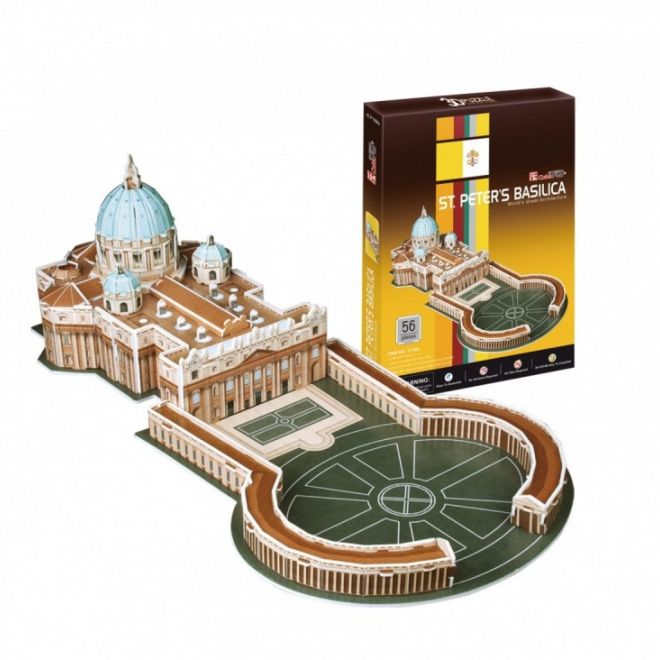 3D puzzle Bazilika svatého Petra 56 dílků