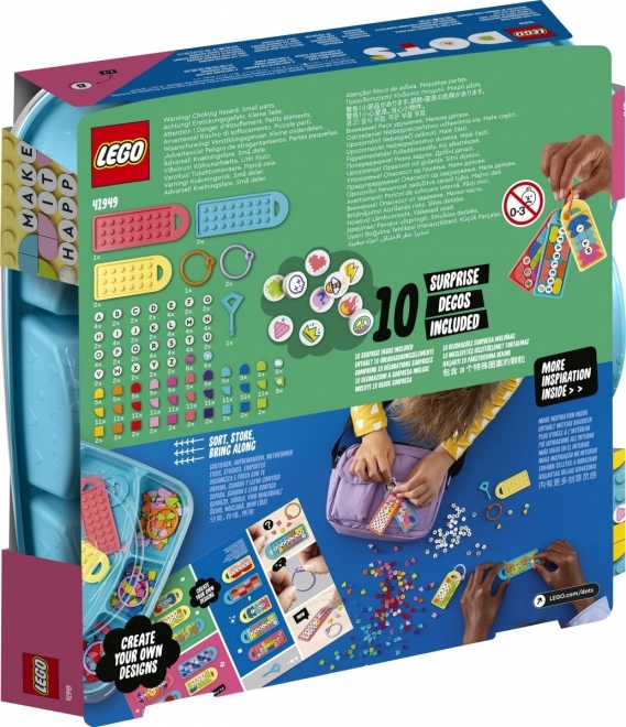 LEGO Dots 41949 Mega balení ozdob na tašku – zábavné vzkazy