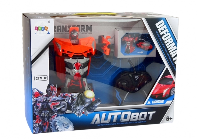 Auto Robot Transformer 2v1 Pilot R/C na dálkové ovládání Orange