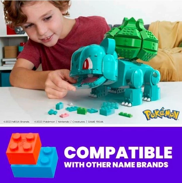 Mega Construx Pokémon JUMBO BULBASAUR HNT96