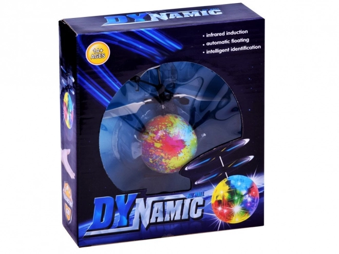 Létající svítící Disco koule ovládaná rukou
