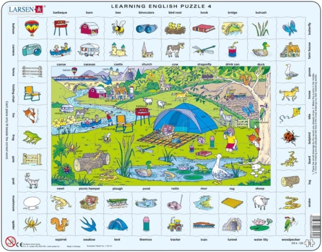 Larsen puzzle Angličtina: Prázdniny na venkově