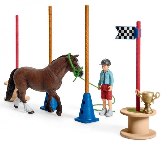 SCHLEICH Farm World® 42482 Závod v agility pro pony