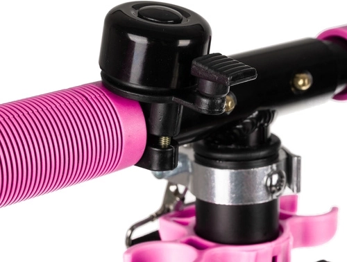 Skládací městská koloběžka pro děti s velkými koly (200 mm) – růžová
