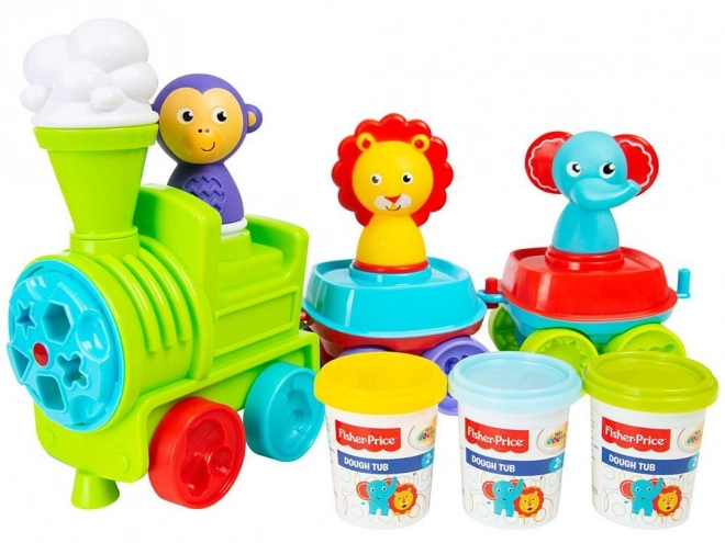 Kreativní plastelínová sada s lokomotivou Fisher Price