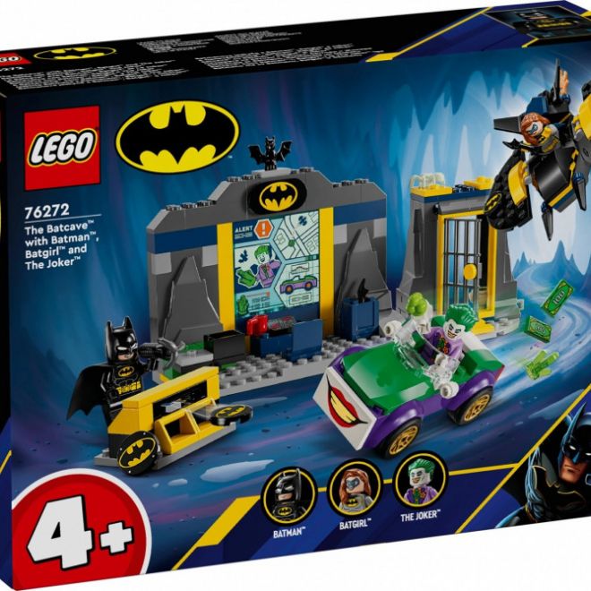 Super Heroes kostky 76272 Batmanova jeskyně s Batmanem, Batgirl a Jokerem