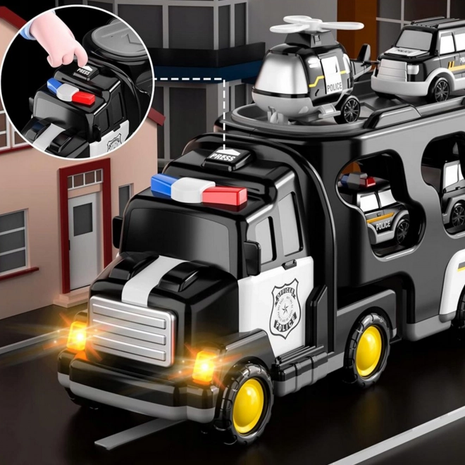 Woopie policejní odtahové auto se sadou 5 vozidel