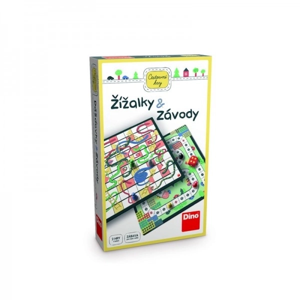 Žížalky a Závody cestovní společenská hra v krabičce 18x11x4cm