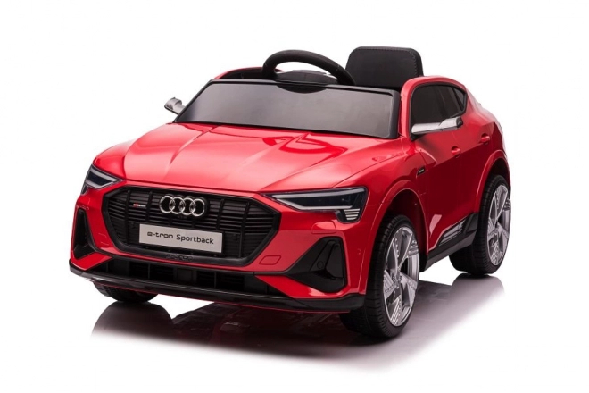 Audi E-Tron červené auto na baterie QLS-6688