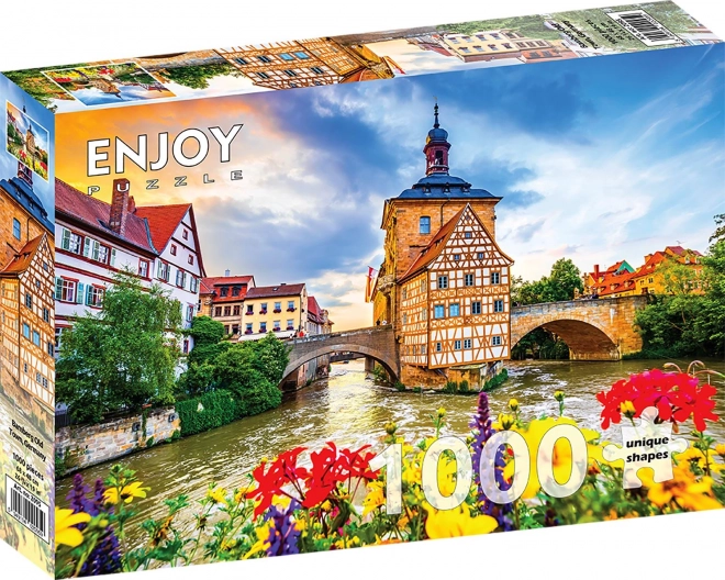 Užijte si puzzle Staré město Bamberg, Německo 1000 dílků